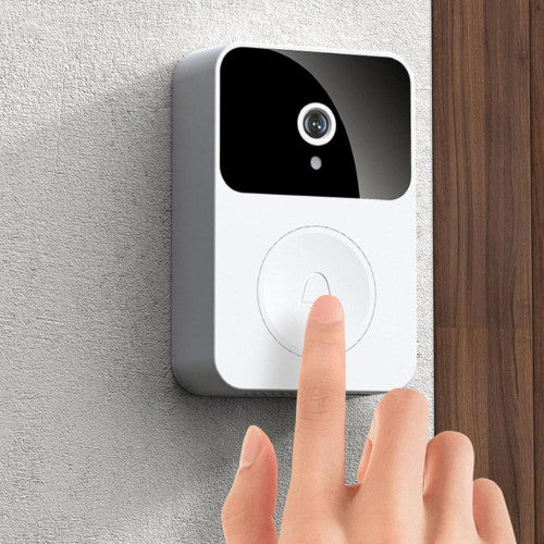 TIMBRE CON CAMARA DE VIDEO INALAMBRICA PARA PUERTA X9 NEGRO/BLANCA. AM