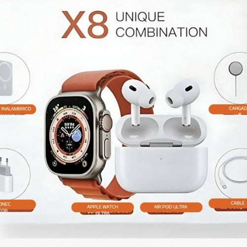 RELOJ/ SMARTWATCH X8 GRIS Ref: X8