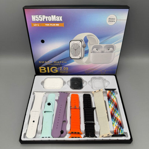 SET DE RELOJ 8+1 SMART H55PROMAX GRIS Ref: H55ProMax