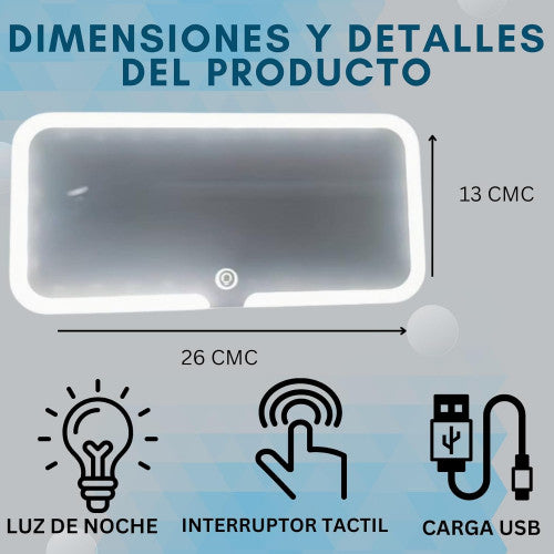 ESPEJO LED PARA CARRO Ref: 61070000