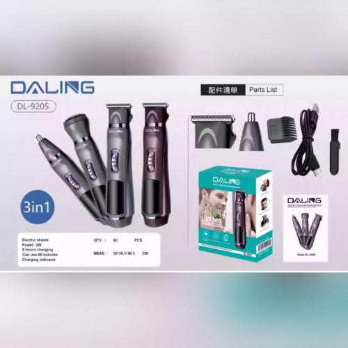 MAQUINA DE RECORTA DARLING 3 EN 1 DL-9205 Ref: DL-9205