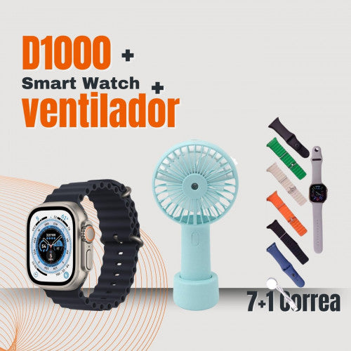 RELOJ D1000 SMART WATCH PLATEADO Ref: D1000	AM IMPORT