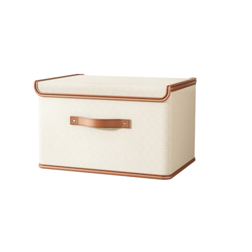 ORGANIZADOR DE ROPA CON TAPA GRANDE CREMA Ref: 34165-4