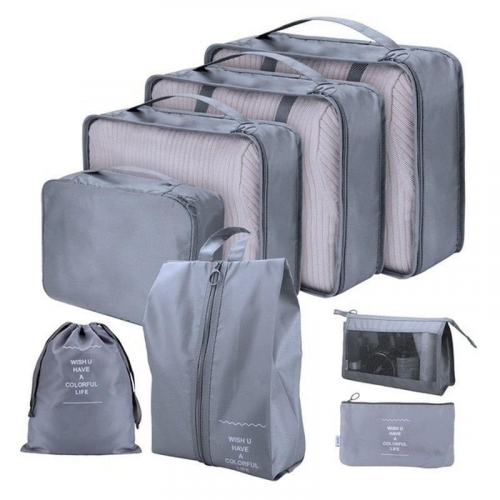 Set bolsas de viaje gris